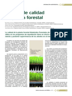 Control de Calidad de Planta Forestal: Información Agroforestal
