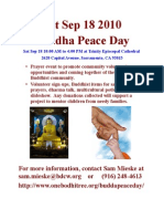 Sat Sep 18 2010 Buddha Peace Day: For More Information, Contact Sam Mieske at