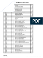 2014 Parts Pricelist