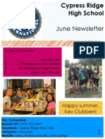 June Newsletter: Happy Summer, Key Clubbers!