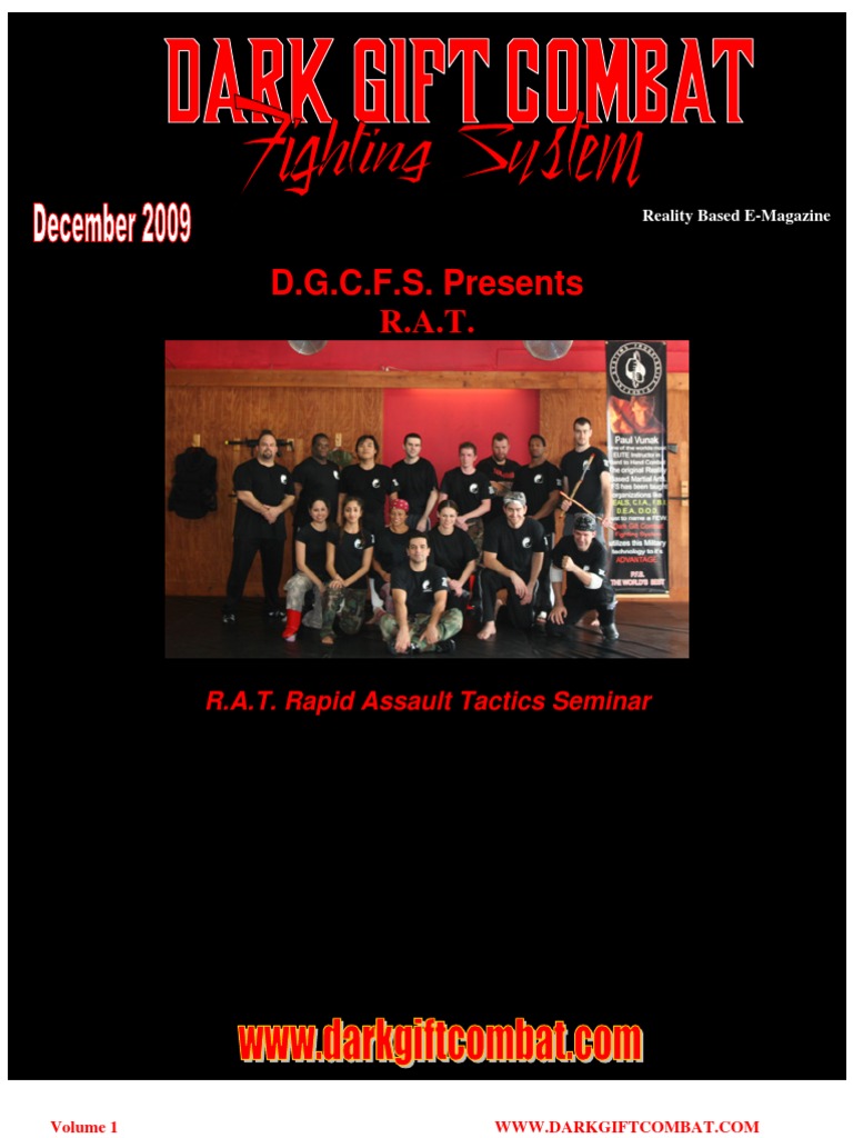 Houston Reality Based Martial Arts Dark Gift Combat Iusse20 PDF