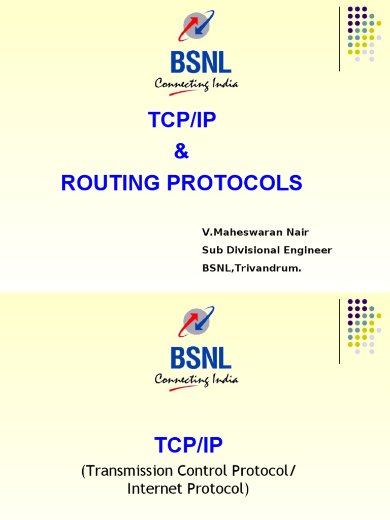 TCP/IP Routing Protocol Overview | PDF | Transmission Control Protocol ...