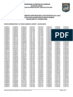 Relación de Aspirantes Aceptados 2014 UAC