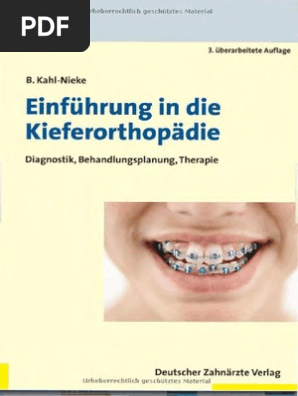 Dzav Kahl Nieke Einfuhrung In Die Kieferortopadie Diagnostik Behandlungsplanung Therapie 2010