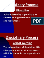 Disciplinary Process: Discipline
