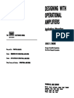 Designing With Operational Amplifiers