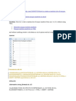 Numbers-In-Excel/ How To Create A List of Random Unique Numbers in Excel