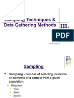 Sampling Techniques & Data Gathering Methods