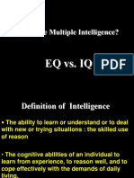 Is There Multiple Intelligence?: EQ vs. IQ