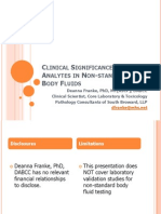 ClinicalSignificanceofAnalytesinNon Hstandard