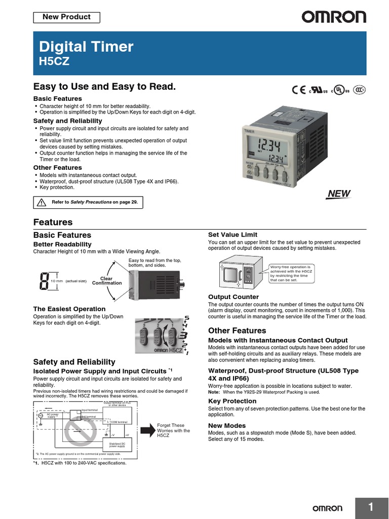 Digital Timer: Easy To Use and Easy To Read | PDF | Timer | Power Supply