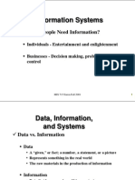 Information Systems: Why Do People Need Information?
