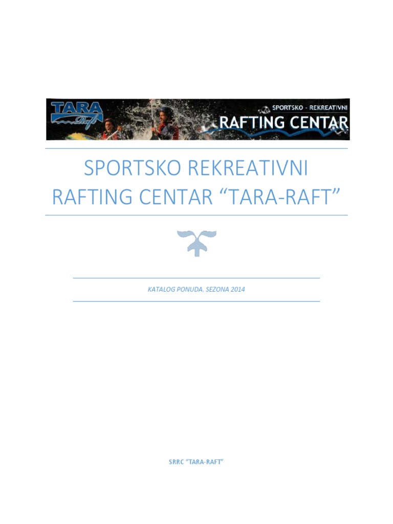 Tara-Raft 2014 Rafting Packages | PDF | Cooking, Food & Wine
