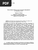 1 Tim 2.15 - Saved by Childbirth