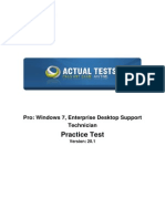 Practice Test: Microsoft 70-685