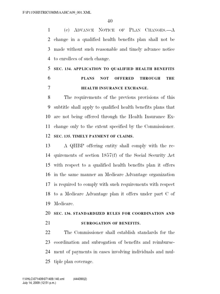 Health Plan Changes & Compliance Rules | PDF | Finance & Money ...