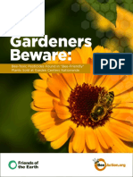 Gardeners Beware Report: Bees: @friends of The Earth Copyright Aug 2013