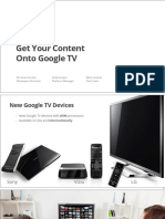 Get Your Content on Google Tv
