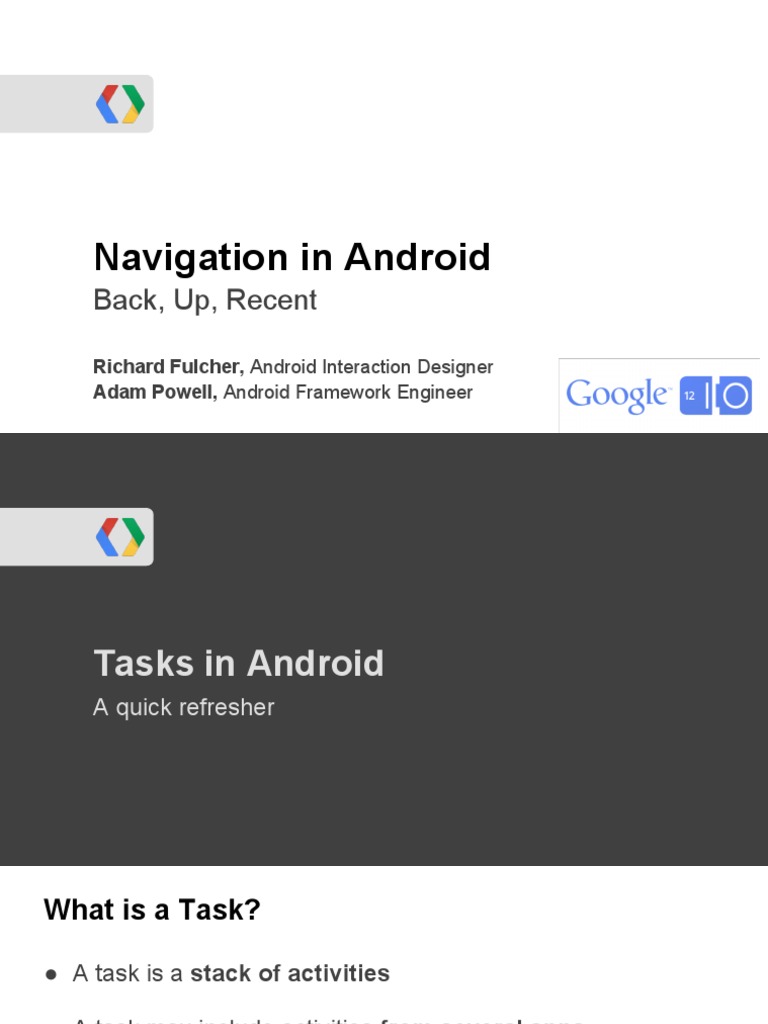Navigation In Android Pdf Gmail Mobile App