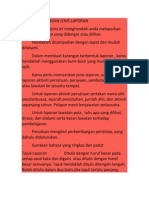 Format Karangan Jenis Laporan