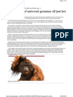 Is The Theory of Universal Grammar All Just Hot Air?: Date: Sep 1, 2010 Section: EL TEACHING MATTERS Page: 15