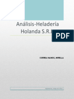 Analisis Heladeria Holanda