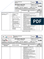 Job Safety Analysis: Client: Contractor