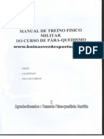 Manual de Treino Fisico Militar Do Curso de Para-quedismo