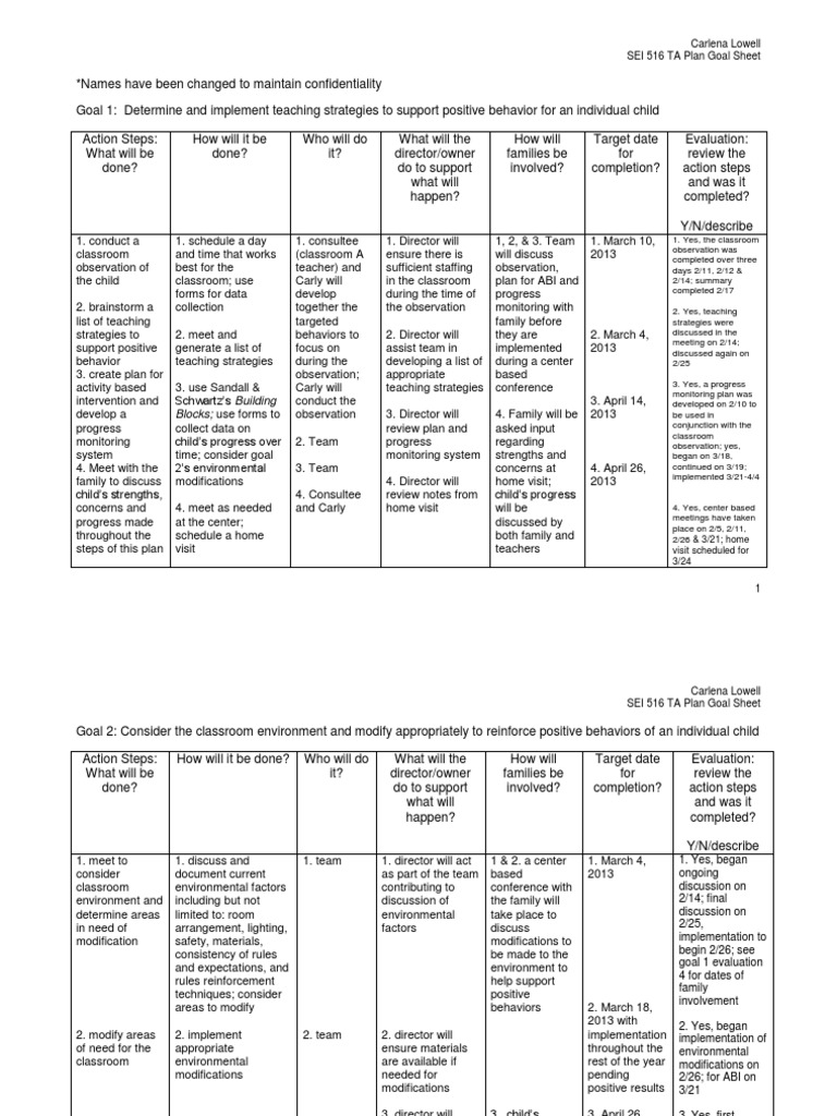 Positive Behavior Support Plan Guide | PDF | Reinforcement | Cognitive ...