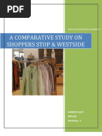 Download Shoppers Stop vs Westside   SUMMIYA SAIFY 08PG198 by Gaurav Kumar SN23184517 doc pdf