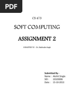 Soft Computing Assignment