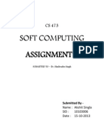 Soft Computing Assignment