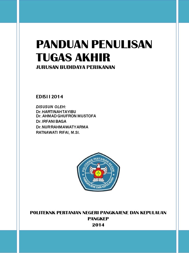 Panduan Penulisan Karya Ilmiah (Tugas Akhir D3) | PDF