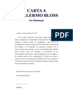 Carta A Guillermo Bloss (10 de Noviembre de 1877) .