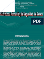 La FANB y La Seguridad Del Estado. La Politica de Defensa