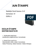 Dizajn Stampe Predavanje 1