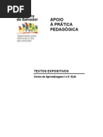 Caderno de Apoio a Pratica Pedagogica Textos Expositivos