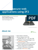 Building Secure App Using ZF2