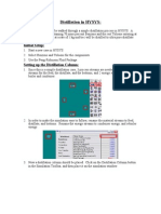 Distillation Tutorial in HYSYS