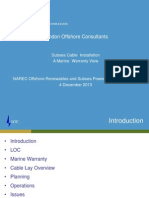 Loc Subsea Cables Installation Marine Warranty View - Narec 4-12-13