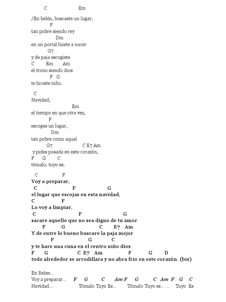 Acordes de en Belen)