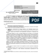 Documento 1 - Integracion de Dos Modelos en El Desarrollo Del Lenguaje Oral y Escrito