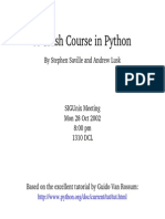 Crash Course in Python