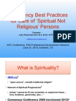 Chaplaincy Best Practices For 'Spiritual Not Religious' Persons