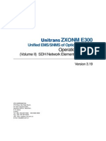 ZXONM E300 V3 19 Operation Manual Volume II SDH Network Element Operations