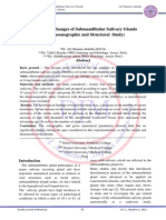 Age Related Changes of Submandibular Salivary Glands (Ultrasonographic and Structural Study)