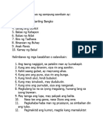 Ang Mga Halimbawa NG Sampung Sawikain Ay