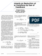 Reducing Parameter Variations in Feedback Systems