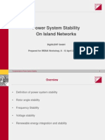 Power System Stability On Island Networks: Digsilent GMBH