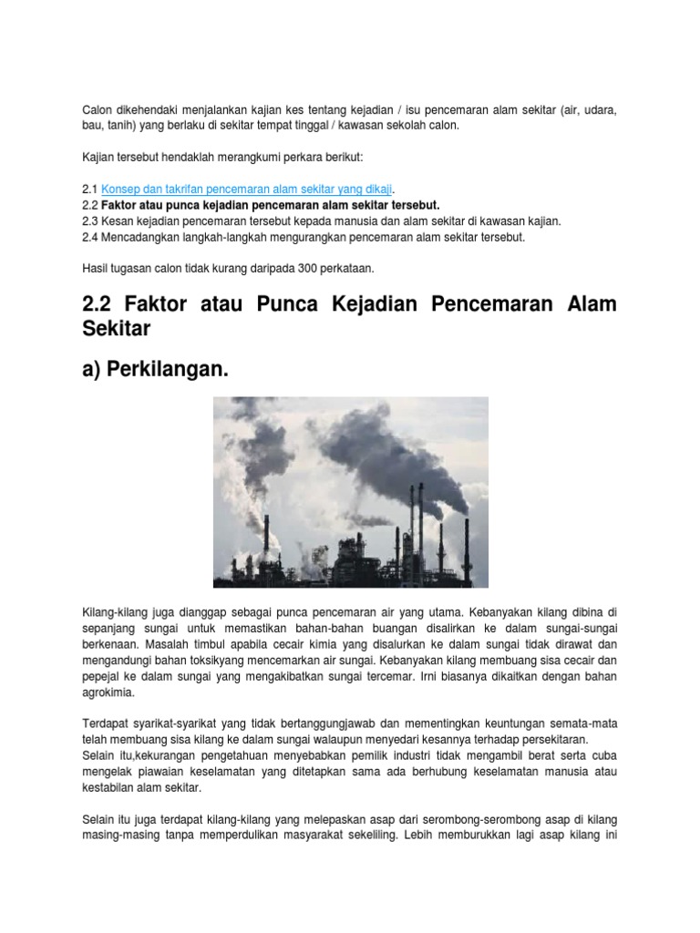 Punca Pencemaran Udara  PDF